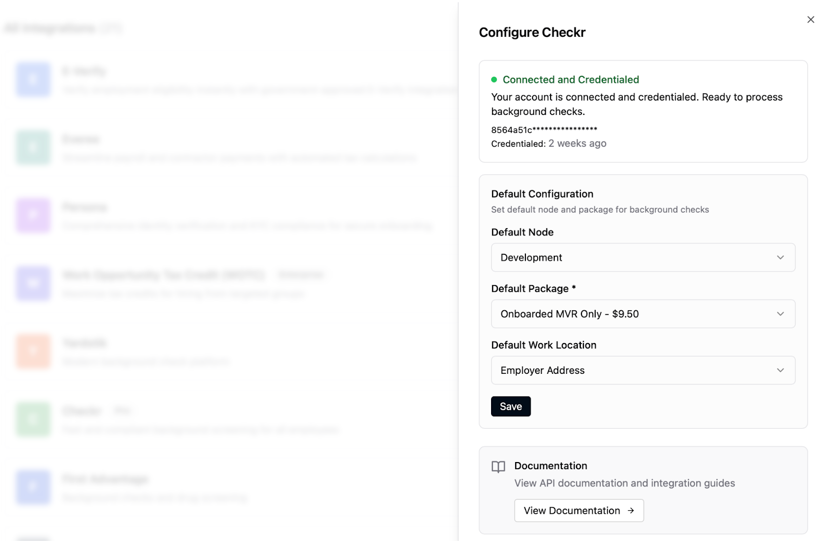Onboarded / Checkr Integration User Guide