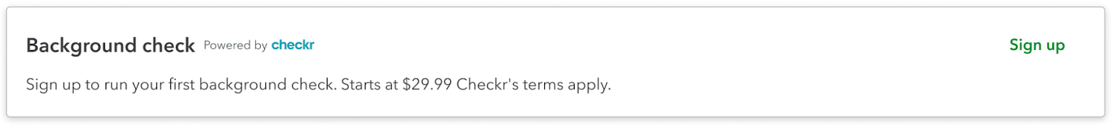 Intuit / Checkr Integration User Guide