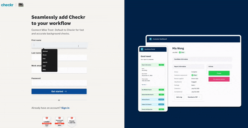 Intuit / Checkr Integration User Guide