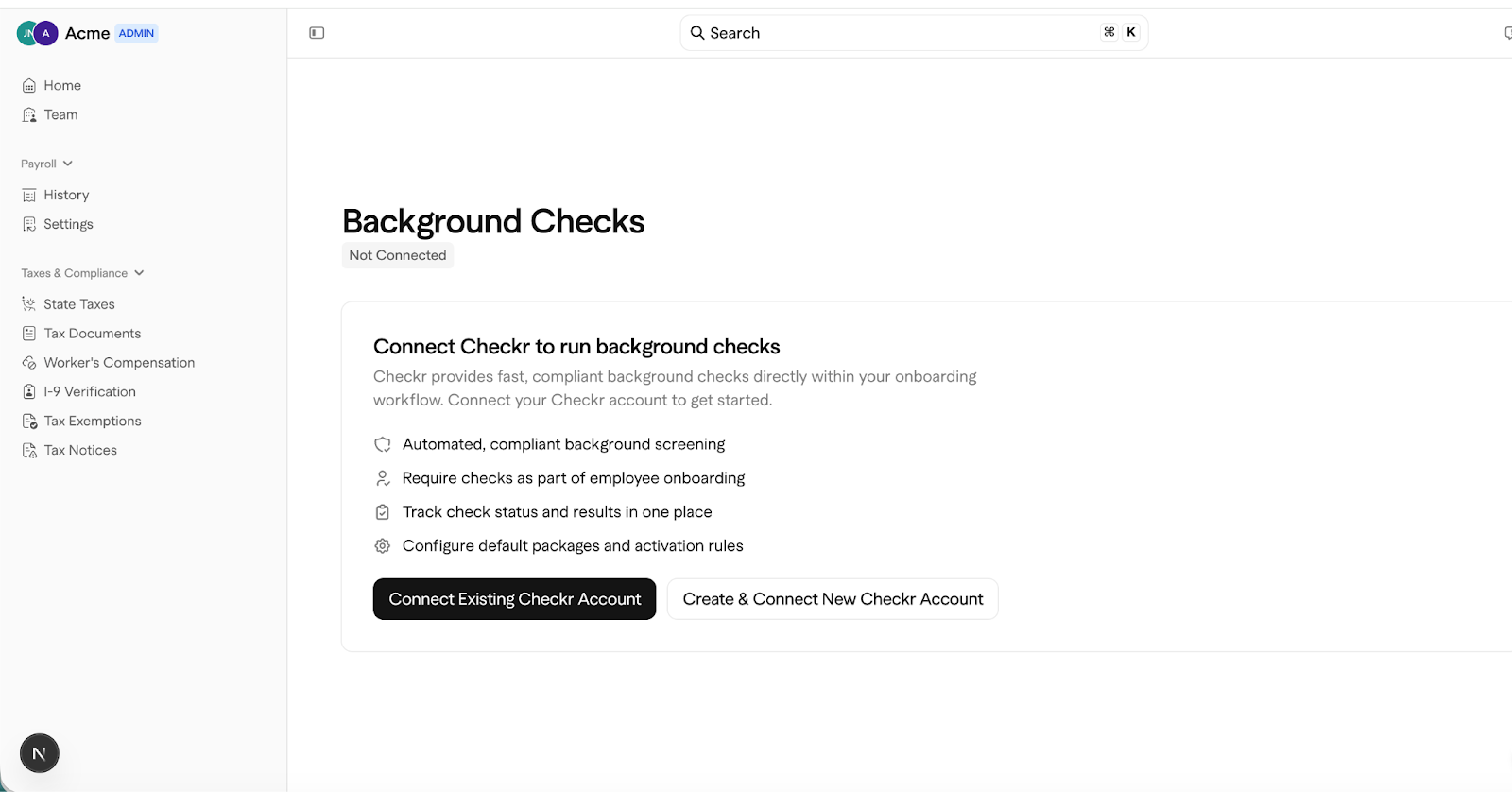 Warp / Checkr Integration User Guide