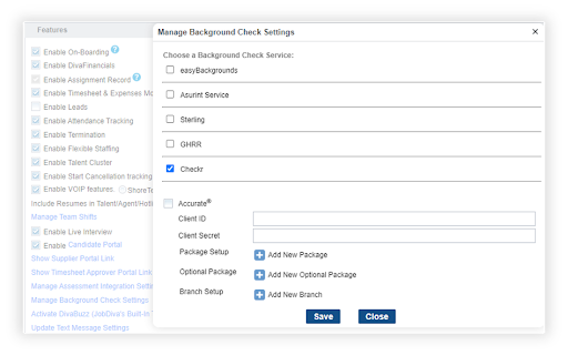 JobDiva / Checkr Integration User Guide