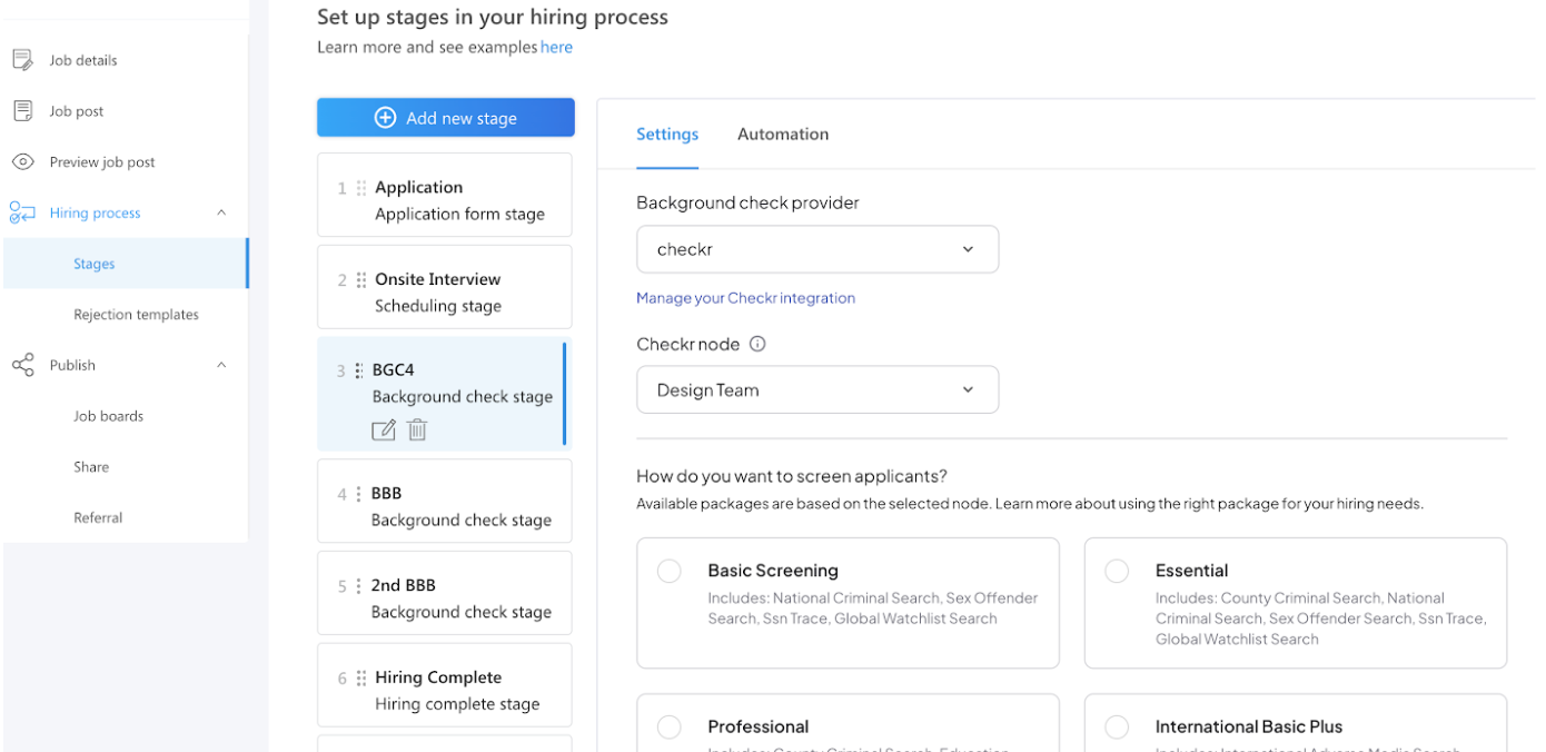 Workstream / Checkr Integration User Guide