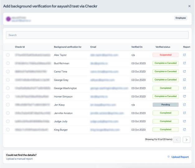 Sprinto / Checkr Integration User Guide