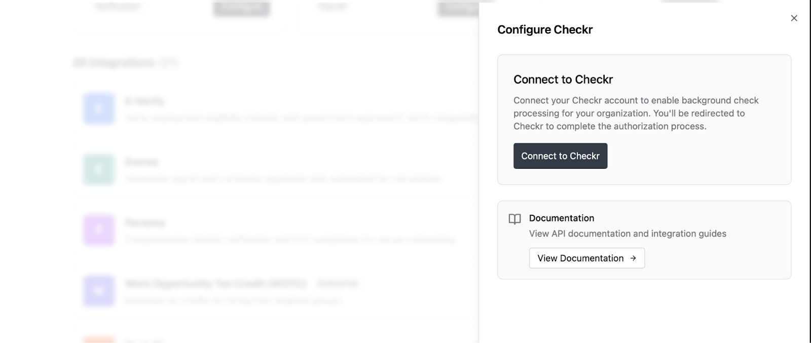 Onboarded / Checkr Integration User Guide
