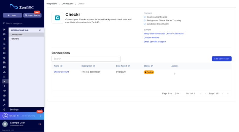ZenGRC / Checkr Integration User Guide