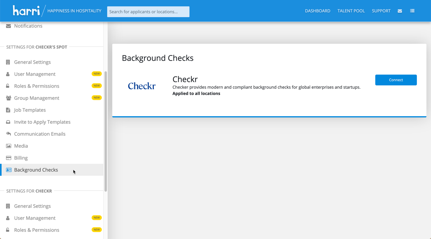 Harri / Checkr Integration User Guide