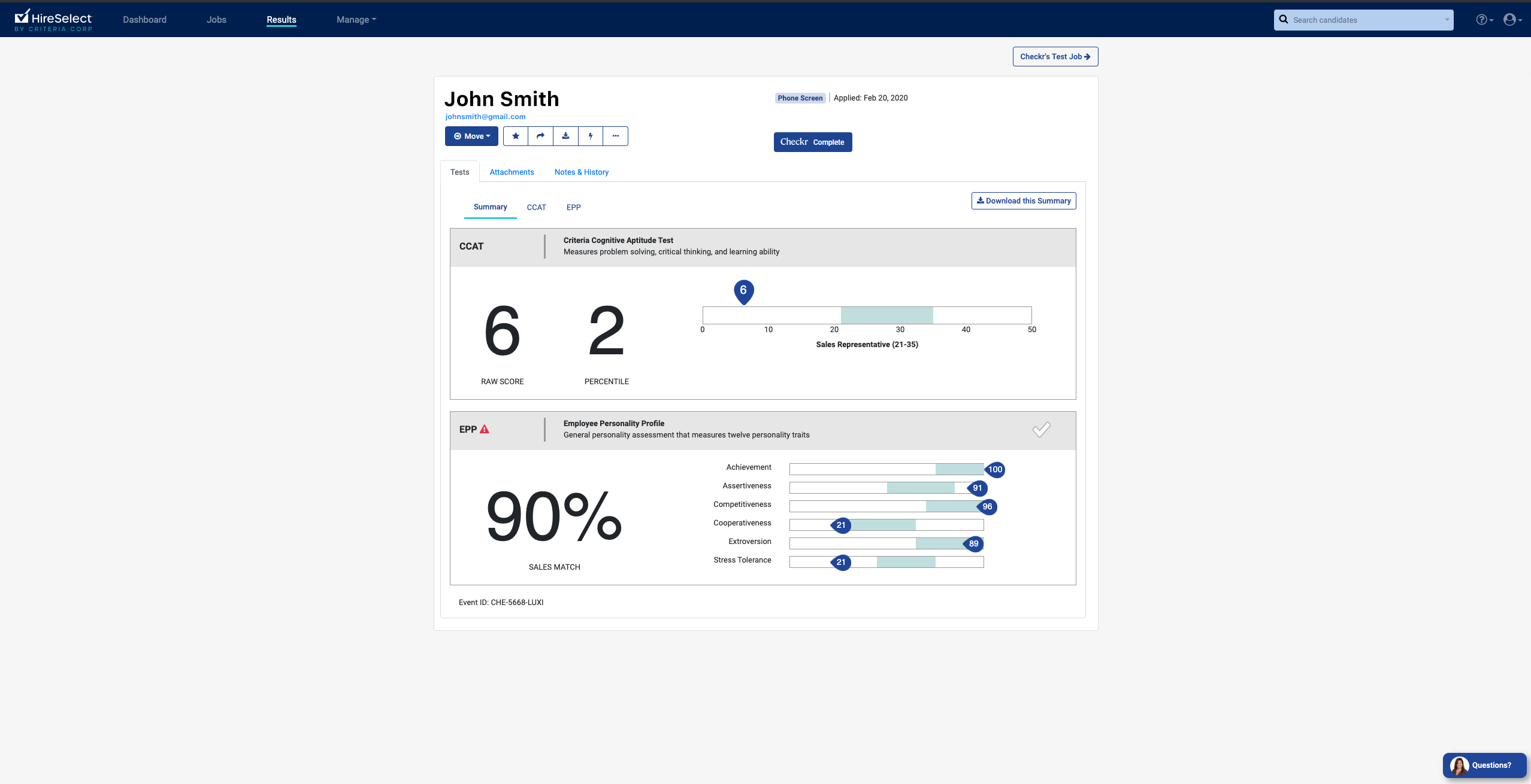 Criteria Corp / Checkr Integration User Guide