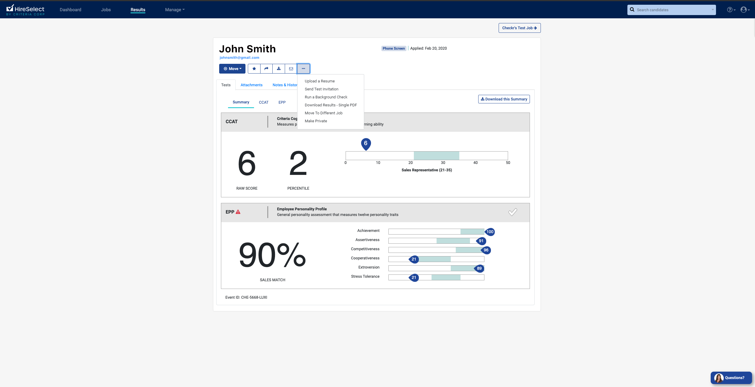 Criteria Corp / Checkr Integration User Guide