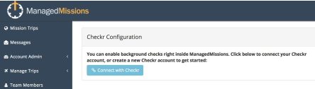 ManagedMissions / Checkr Integration User Guide