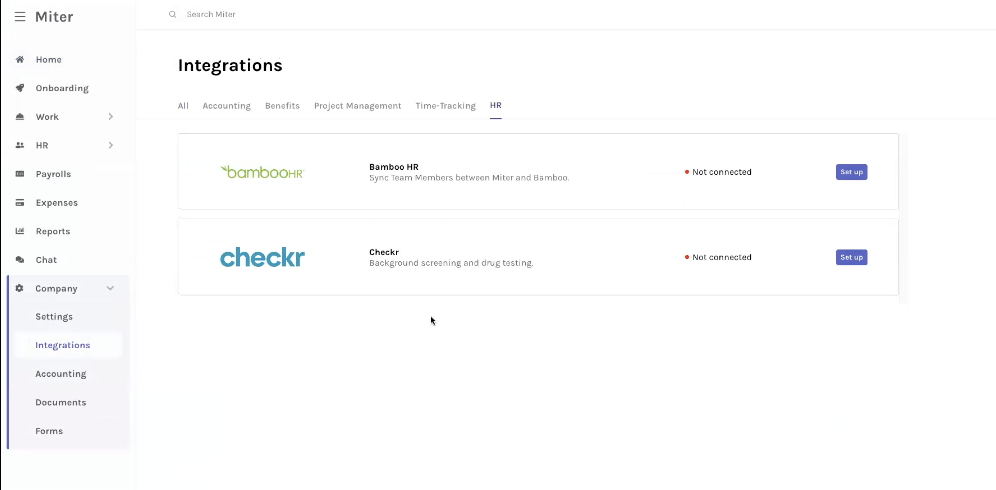 Miter / Checkr Integration User Guide