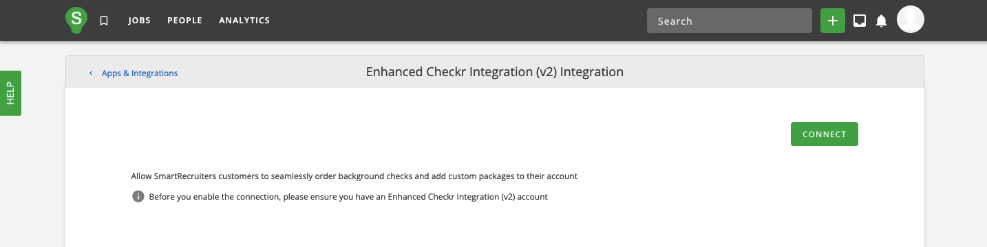 SmartRecruiters / Checkr Integration User Guide