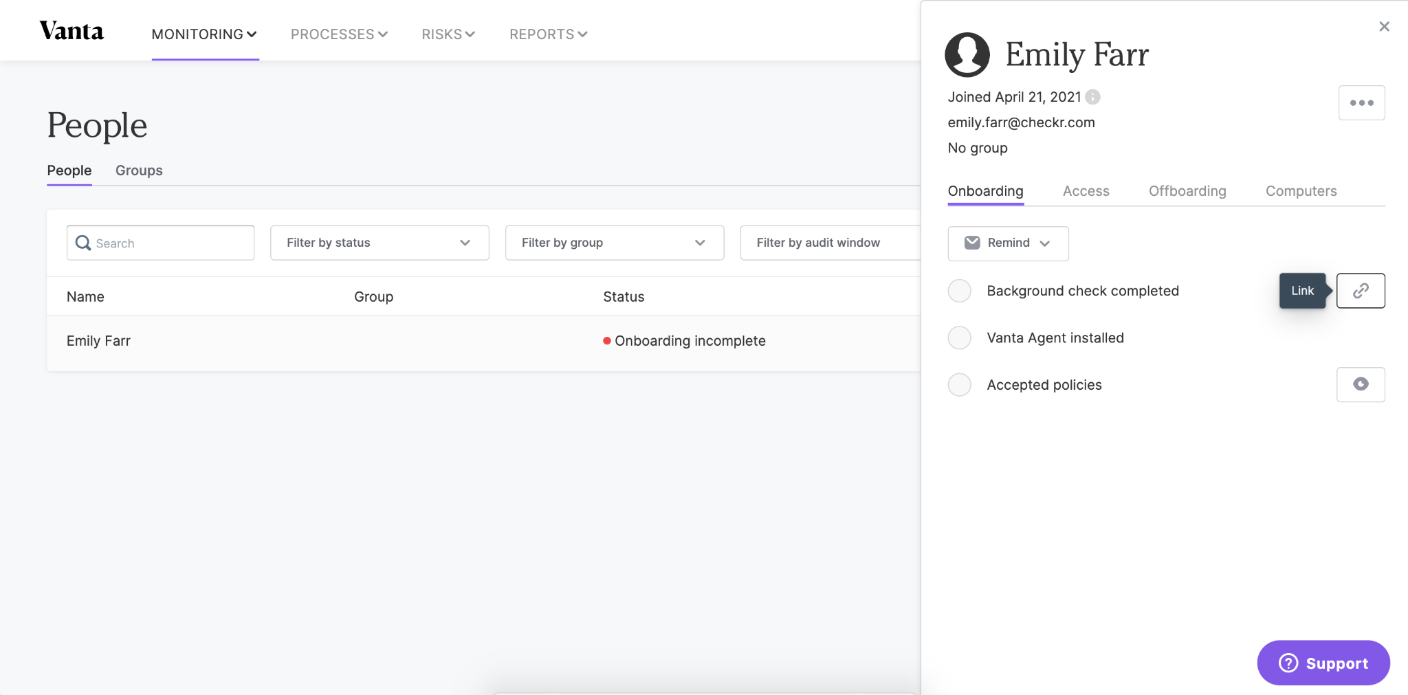 Vanta / Checkr Integration User Guide