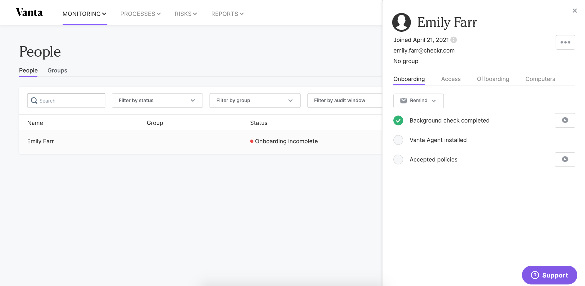 Vanta / Checkr Integration User Guide