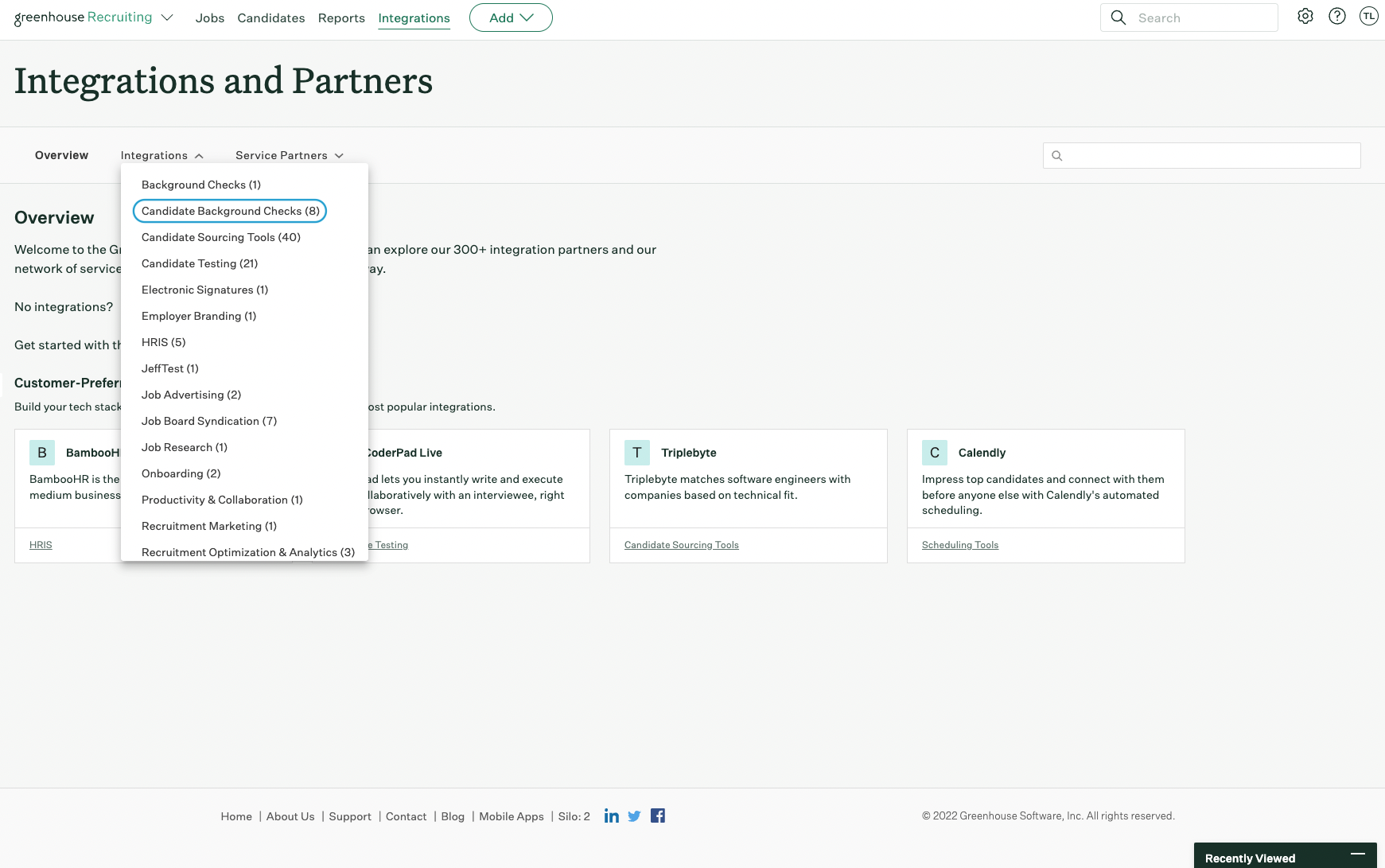 Greenhouse / Checkr Integration User Guide