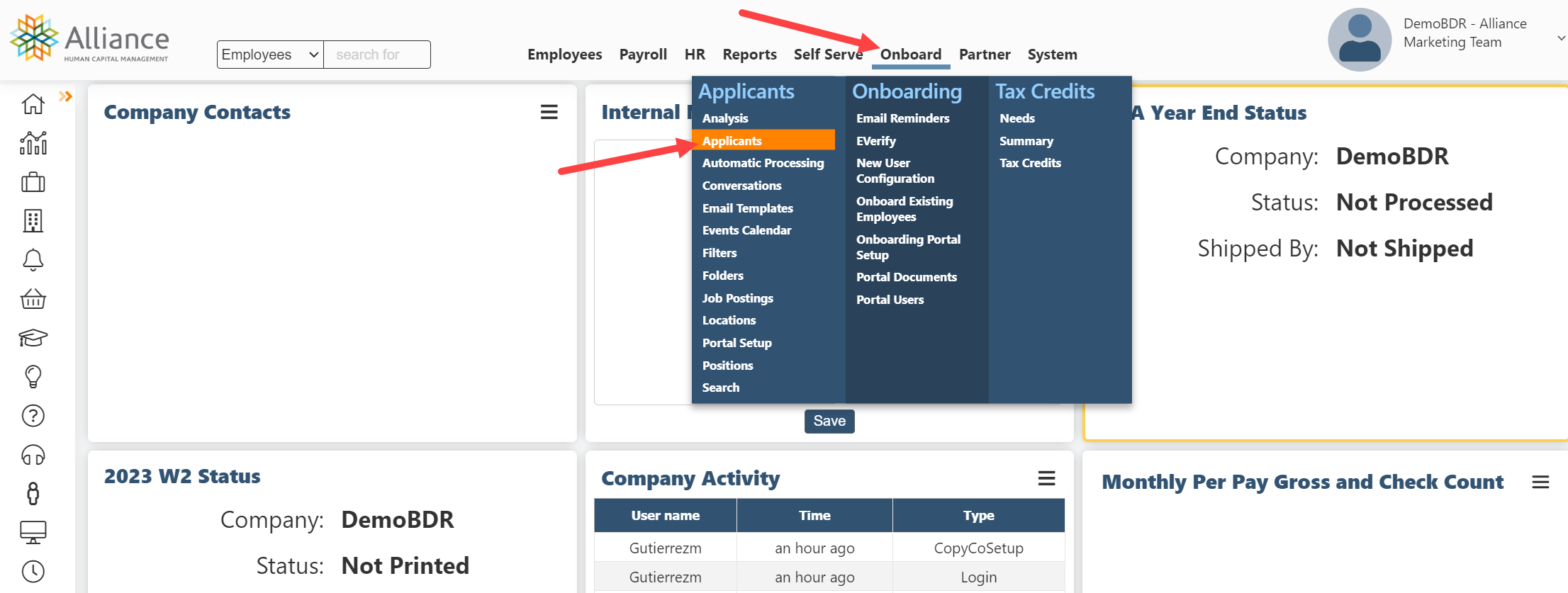 Alliance HCM / Checkr Integration User Guide