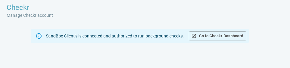 ExactHire / Checkr Integration User Guide