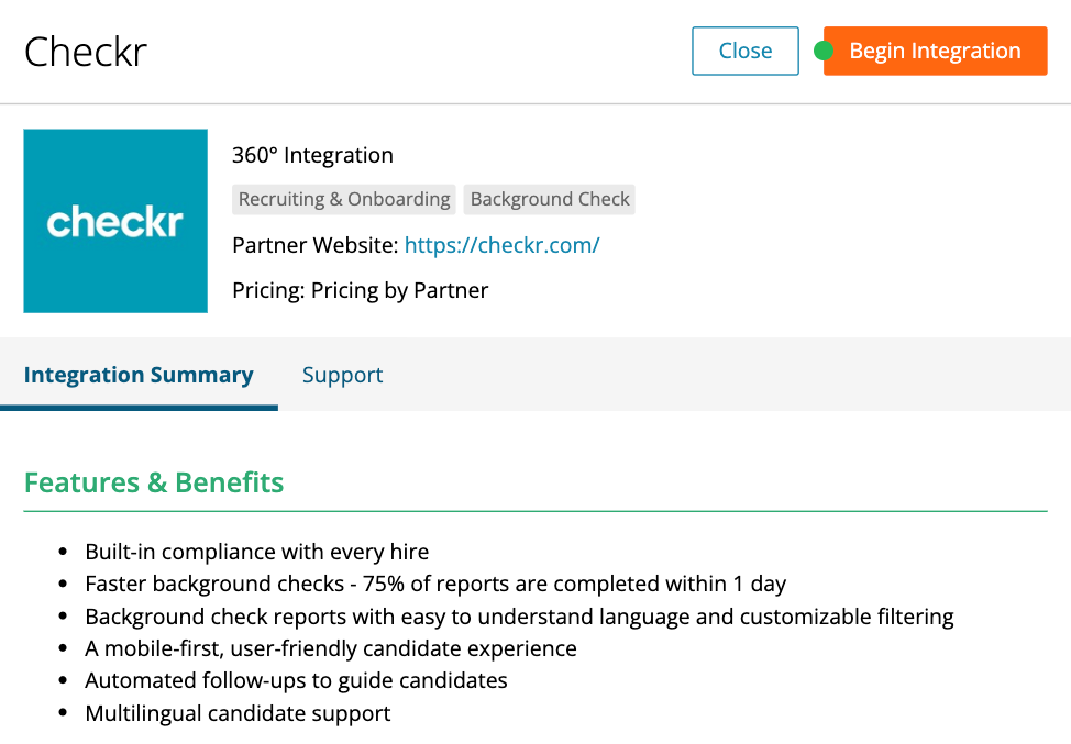 Paylocity / Checkr Integration User Guide