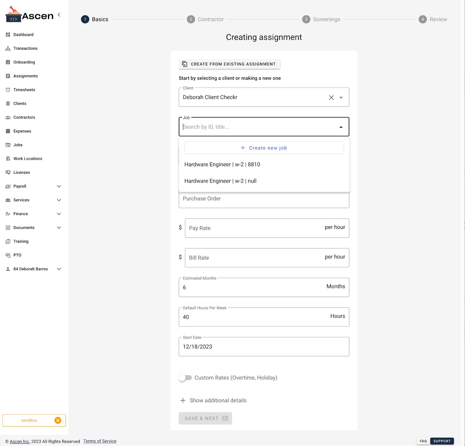 Ascen / Checkr Integration User Guide