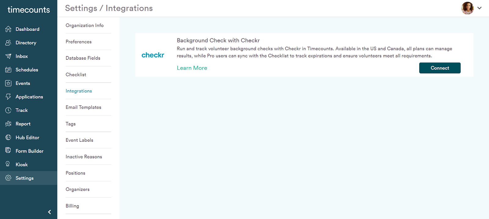 Timecounts / Checkr Integration User Guide