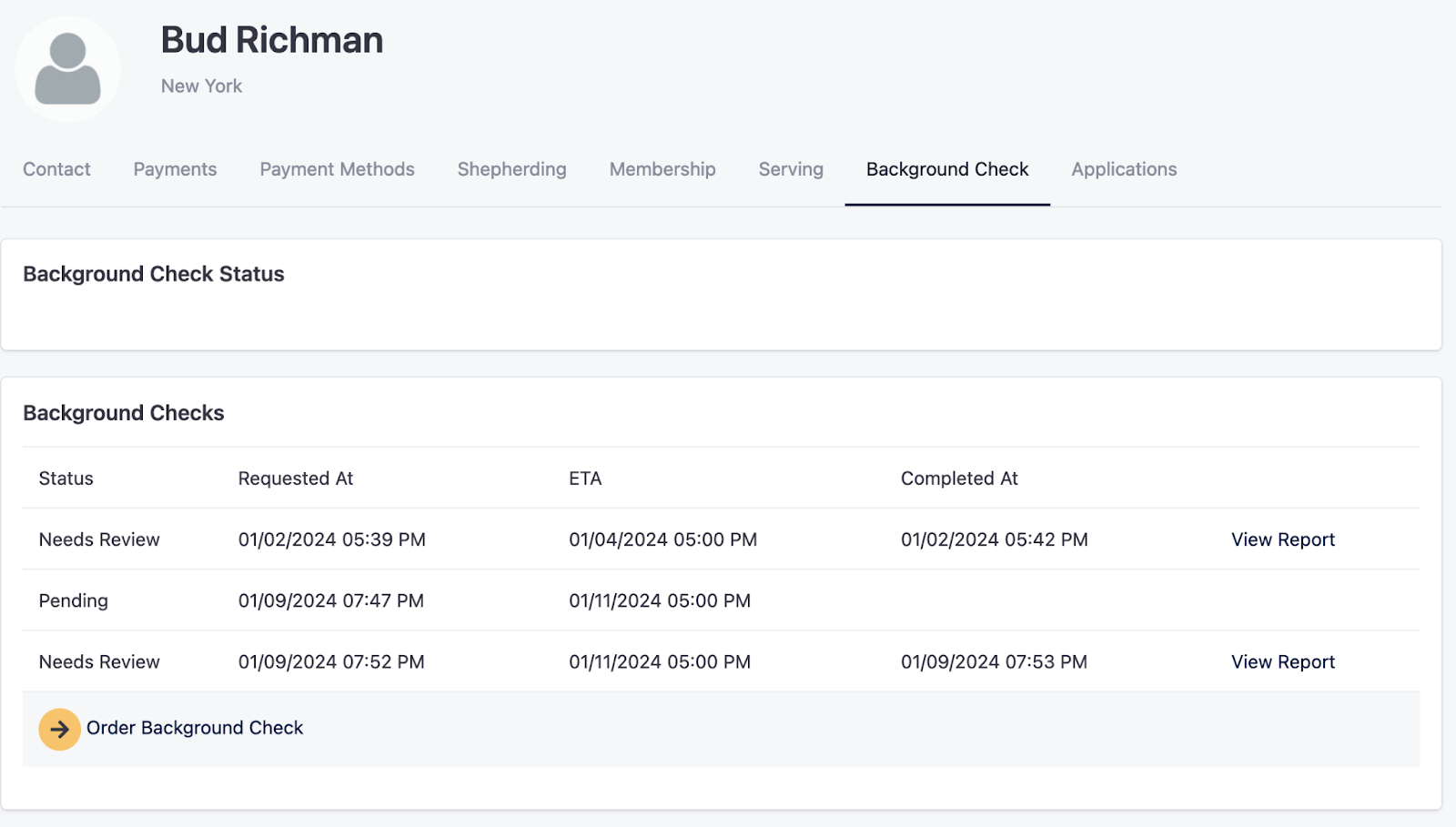 Track.Church / Checkr Integration User Guide